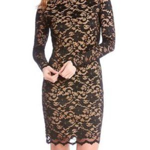 Karen Kane Women's Long Sleeve Lace Cocktail Dress